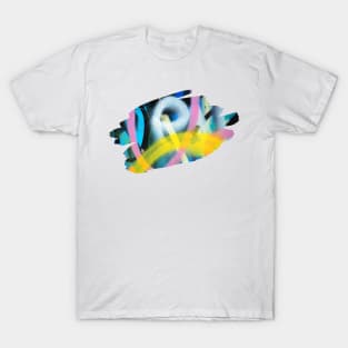 Graffiti Splash Art Print Pastel T-Shirt